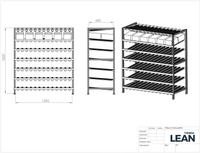 Estantería FIFO con flowracks