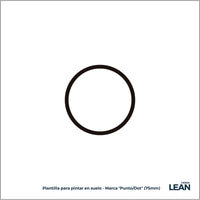 Plantilla para pintar marca de suelo Punto Dot