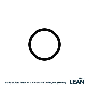Plantilla para pintar marca de suelo Punto Dot