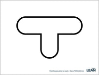Plantilla para pintar marca de suelo T