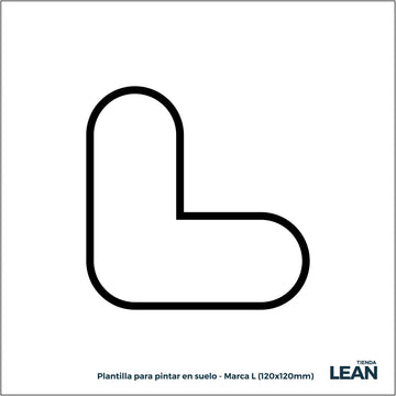 Plantilla para pintar marca de suelo L
