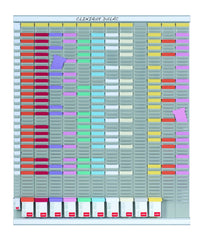 Panel de Fichas "T" Planificación anual (12x54) - Tienda LEAN