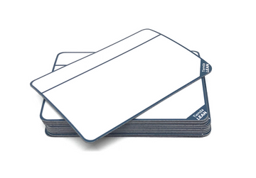Tarjeta magnética para proyectos, SCRUM, KANBAN.15 imanes. Azul