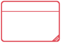 Tarjeta magnética para proyectos, SCRUM, KANBAN.15 imanes. Rojo