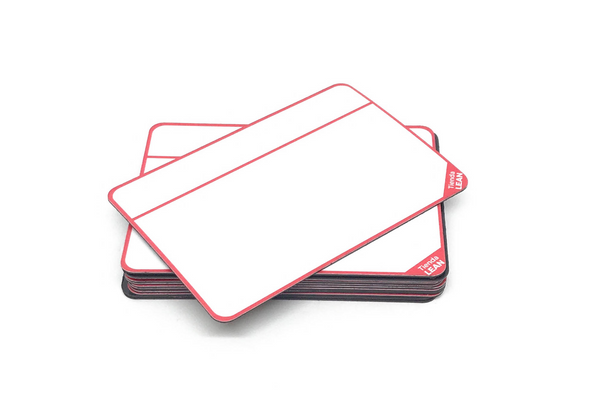 Tarjeta magnética para proyectos, SCRUM, KANBAN.15 imanes. Rojo - Tienda LEAN