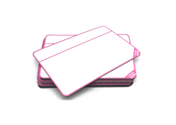 Tarjeta magnética para proyectos, SCRUM, KANBAN.15 imanes. Rosa