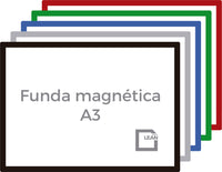 Pack de 5 Fundas Magnéticas A3 sin ventana. Marco magnético - Tienda LEAN