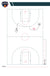 Pizarra deportiva Baloncesto campo completo personalizable